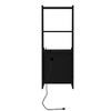 NicBex 2-Tier Multifunctional Bookshelf Smart Nightstand with Open Shelves,Books Storage Cabinet Organizer for Bedroom,Corner - 4 of 4