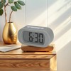 REGALWOVEN Digital Battery Powered Big Numbers Display Oval Alarm Clock 5.4 x 2.6 x 2 Inches - 2 of 4