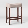 24" Rumford Saddle Counter Height Barstool with Wood Leg - Threshold™ - image 2 of 3