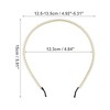 Unique Bargains Women's Elegant Faux Pearl Headband 4.84" Gold Tone White 1 Pc - 3 of 4