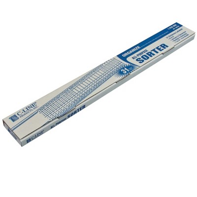 C-Line Blue Plastic All-Purpose Document Sorter, 28.88"