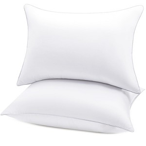 Itopfox Queen Size Pillows Set of 2, Hotel Quality Cooling Pillows for Side Back Stomach Sleepers, Down Alternative Luxury Supportive Fluffy Pillows - 1 of 4