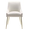 WestinTrends Upholstered Performance Velvet Accent Chair With Metal Leg - 4 of 4