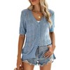 Zeagoo Lightweight Cardigans for Women 2025 Summer Short Sleeve Crochet Knit Button Down Shrugs Sweater - 2 of 4