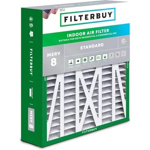 Filterbuy 20x23x5 Air Filter (1-Pack), Pleated MERV 8 Dust Defense HVAC AC Furnace Air Filters for Bryant, Carrier, BDP, Day & Night, & Payne - 1 of 4