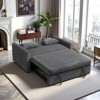 NicBex Convertible Sofa Bed Loveseat Couch with Pull Out Bed & Adjustable Backrest,Upholstered Sleeper Sofa for Living Room,Bedroom - 2 of 4