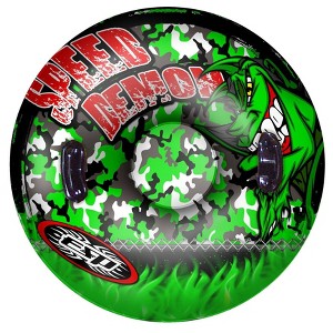 Emsco ESP 50" Monster Inflatable Snow Tube Sled and Pool Tube Two Rider Grab Bar Snow Tube - 1 of 4