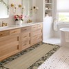 Floral Machine Washable Area Rugs Modern Bordered Rugs for Living Room - 2 of 4