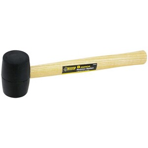 Steel Grip 8 oz Mallet Rubber Head Wood Handle - 1 of 1