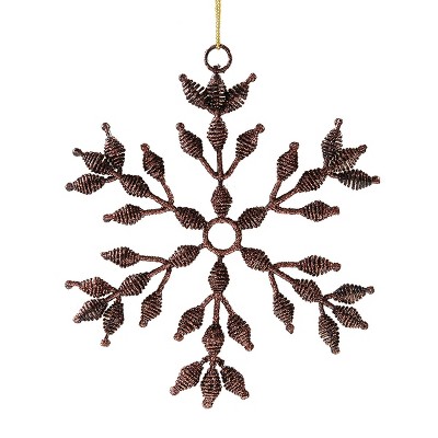 Gallerie II Bronze Twist Snowflake Ornament