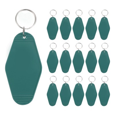 Unique Bargains Blank Vintage Motel Keychain for DIY Ornament Luggage Labels