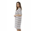 Just Love Womens Nightgown - Short Sleeve Henley Oversized Sleepwear Gown - 2 of 3