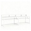 Gulches 78.7" Two Person Computer Desk with Monitor Stand & 4 Open Shelves, Home Office Double Workstation? - 4 of 4