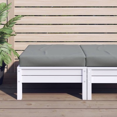 vidaXL Pallet Cushion Grey Oxford fabric (100% polyester)