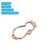 Unique Bargains Alloy Necklace Resin Casting Cat Shaped Pendant Frames 1.5" 10 Pcs - 4 of 4