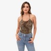 Anna-Kaci Women's Casual Leopard Print Spaghetti Strap Soft Racerback Tank Top for Casual Looks - 2 of 4