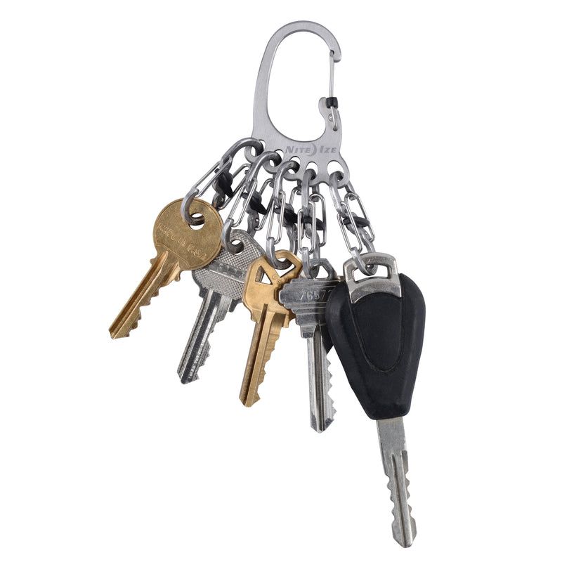 Nite Ize BigFoot Locker 2 in. D Stainless Steel Silver Carabiner Key Chain, 5 of 6