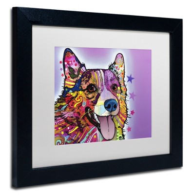 Trademark Fine Art -Dean Russo 'Corgi' Matted Framed Art