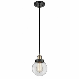 Beacon - 1 Light Cord Hung Mini Pendant In Modern Style-9 Inches Tall and 6 Inches Wide - 1 of 1