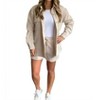 Women's Textured Check Pocket Jacket - ALLIE ROSE - 2 of 2