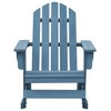 vidaXL Patio Adirondack Rocking Chair, Solid Fir Wood, Blue - 2 of 4
