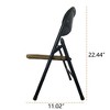 Kumasinova 10"H Rattan Dining Chair Set of 4,Kids Armless Chair with Powder-Coated Steel Legs,Stackable Chairs with 220lbs Capacity - 4 of 4