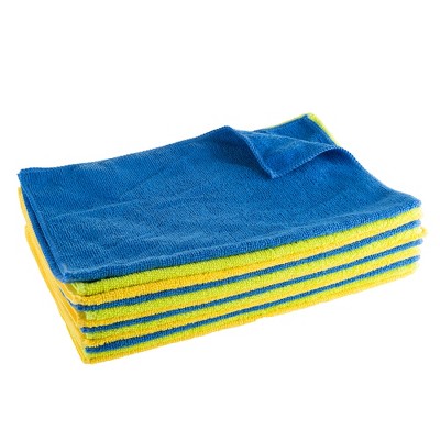 Microfiber Cloths- 12 Count Cleaning Towels- All Purpose, Dust, Polish, Clean & Scrub- Lint Free Clean, Extra-Large Towels by Fleming Supply