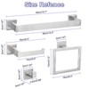 Unique Bargains Bathroom Stainless Steel Wall Mounted Towel Toilet Paper Holder and Hook Kits - 2 of 4