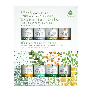 Pursonic 8 pack of 100% Pure Essential Aromatherapy Oils - 1 of 4