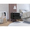 Gulches Modern Nightstand with 2 Drawers and Hairpin Legs, Durable High Quality Build, Easy Assembly Unique Home Furniture - 4 of 4