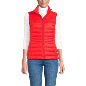 Lands' End Women's Wanderweight Packable Ultralight Down Vest - 1 of 4