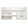 Twin Size Loft Bed with Two Shelves and Two drawers - 3 of 4