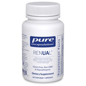 Pure Encapsulations Renual - Urolithin A - for Muscle Function, Energy Production, Mitochondrial Health, and Healthy Aging* - 60 Caplique Capsules - 1 of 4