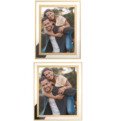 REGALWOVEN Wedding Home Glass Vertical or Horizontal Picture Frame for Tabletop Display