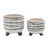 SEVOBAL Planters 6/8" Footed Planter For Indoor And Outdoor Use Ideal For Succulents And Houseplants Ceramic, White, 8.00"*8.00"*7.50" - 2 of 4