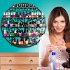 Sorbus Wall Mounted 5 Tier Nail Polish Rack Holder - Tree Silhouette Round Metal Salon Wall Art Display - 4 of 4