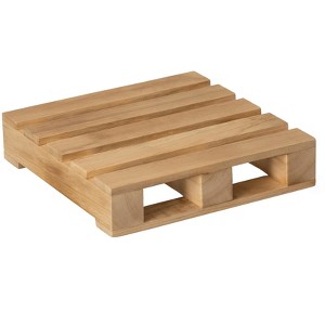 Vintiquewise Rustic Wooden Pallet Display Stand Natural Wood Riser for Home Decor, Table Centerpiece, Candle, Dessert, Plant, DIY, Party, Event - 1 of 4