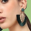 SOHI Women's Gold Tassel Drop Earrings - 3 of 3