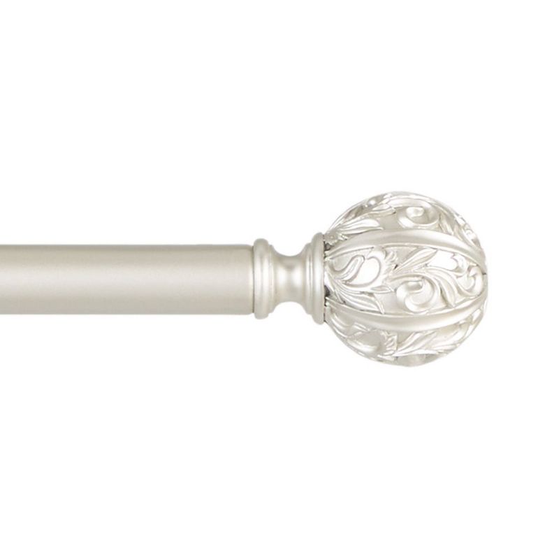 Exclusive Home Vulcan 1" Curtain Rod and Finial Set, 2 of 4