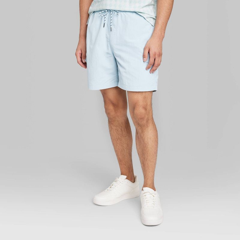 Men's 7" Regular Fit Cargo Shorts - Original Use™ Light Aqua Blue, 1 of 5