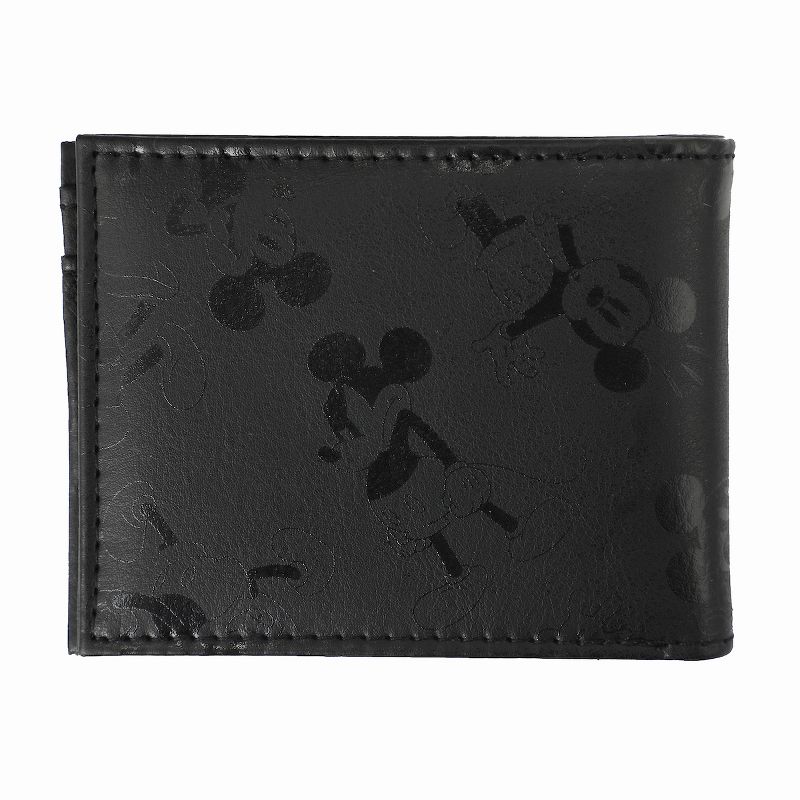 Mickey Mouse All Time Classic Men's Black Bifold Wallet, 4 of 7