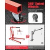 2-Ton Shop Crane with Lever, Hydraulic Folding Engine Hoist w/6 Steel Casters - Lift Car Transmissions, Boat Motors, Farm Equipment (Net Wt. 168 Lbs) - 3 of 4
