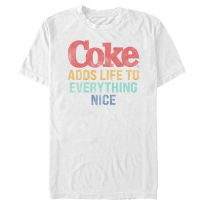Men's Coca Cola Unity Adds Life to Everything Nice Logo T-Shirt - 1 of 4