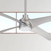 56" Minka Aire Modern Industrial Indoor Ceiling Fan with LED Light Remote Control Silver for Living Room Kitchen Bedroom Family - image 2 of 4