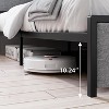 homfan King Size Bed Frame with 2 Storage Drawers, Modern Platform Bed with Upholstered Shelf Headboard, Sturdy, No Box Spring Needed, Gray - 2 of 4