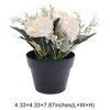 Unique Bargains Artificial Plants Mini Flower Plastic 4.33"x4.33"x7.87" 1 Pcs - 3 of 4