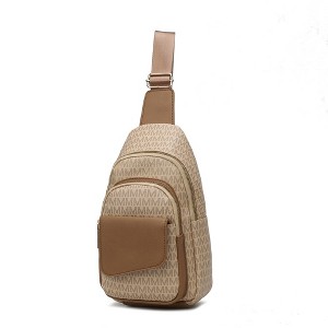 MKF Collection Kace M logo Printed Vegan Leather Women’s Sling Bag by Mia K - 1 of 4
