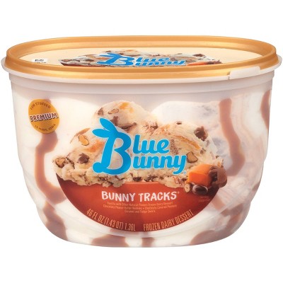 Blue Bunny Bunny Tracks Ice Cream - 56oz