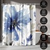 Americanflat 71" x 74" Shower Curtain, Indigo Version Finesse I Indigo Version by PI Creative Art - 4 of 4