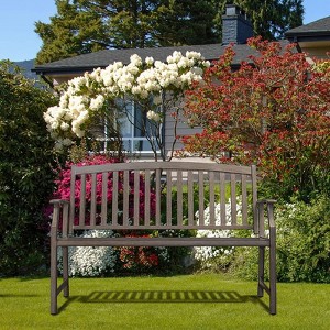 GRANDPATIO Aluminum Outdoor Bench - 1 of 4
